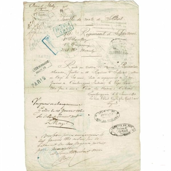 Pèse-lettres Brevet de janvier 1849 - Aquitania Memoria