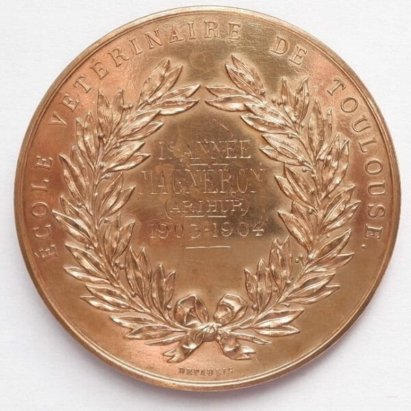 Médaille bronze Ecole vétérinaire Toulouse
