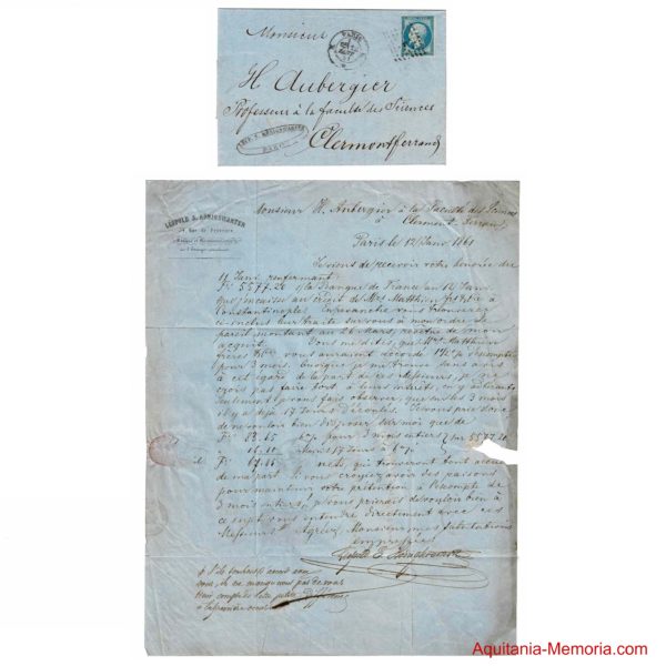 lettre banquier Königswarter