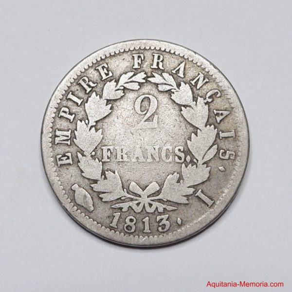 monnaie 2 francs 1813 I limoges