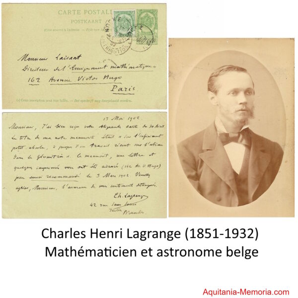 Lagrange Mathématicien astronome belge