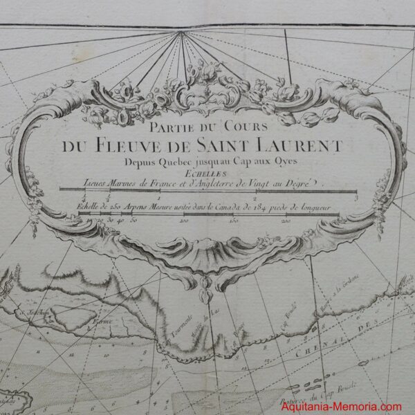 carte Fleuve saint Laurent Bellin